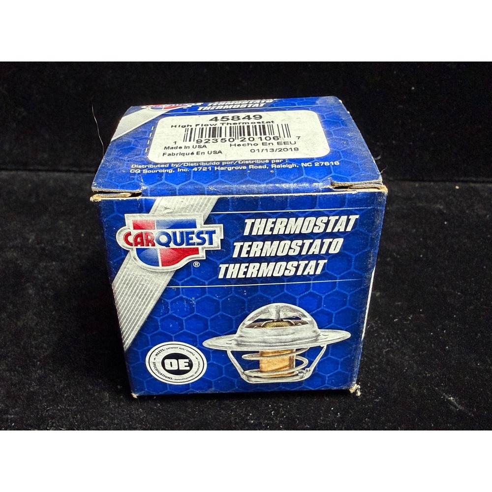 Carquest 45849 High Flow Thermostat 195‎ Degree 44mm Made in USA OE Spec New